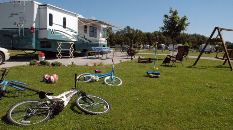 Cluttered RV Campsite